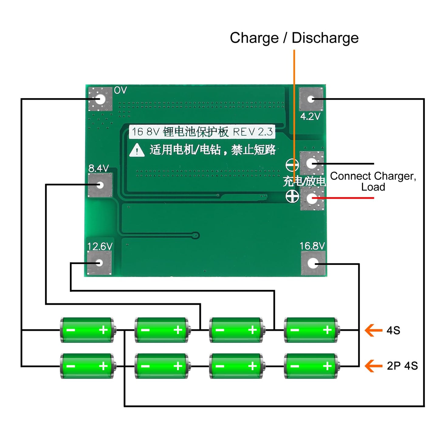 XIITIA 6pcs Enhanced 4S 40A 16.8V 18650 Lithium Battery Protection Board PCB BMS Charger Protection Circuit Balance Charging Module