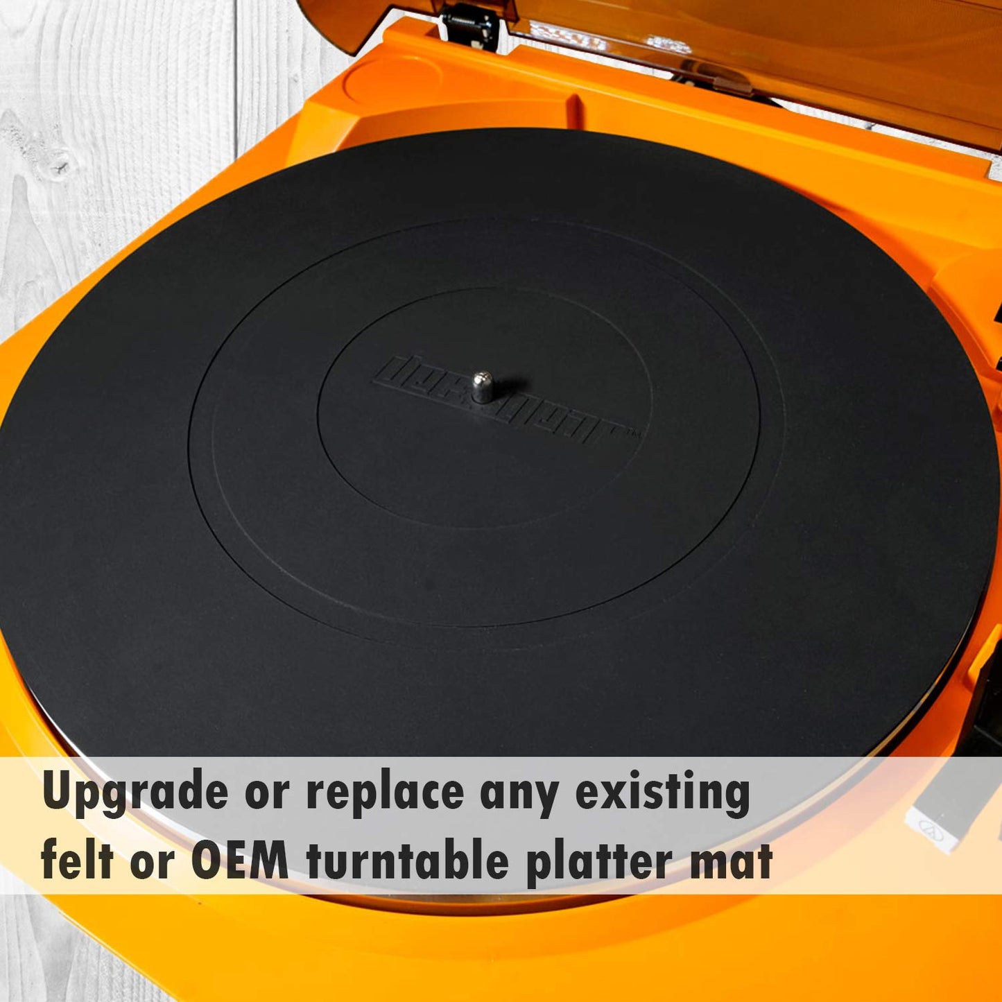 Deco Gear Audiophile 12-Inch Silicone Rubber Turntable Platter | Universal for All Vinyl LP Record Players - Anti-Static Slipmat | Improves Sound