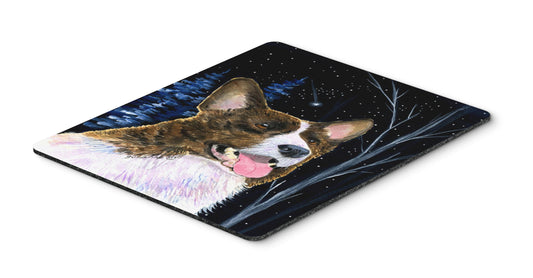 Caroline's Treasures SS8387MP Starry Night Corgi Mouse Pad/Hot Pad/Trivet, Large, Multicolor