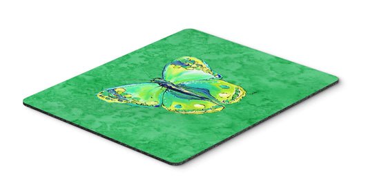 Caroline's Treasures 8863MP Butterfly Green on Green Mouse Pad, Hot Pad or Trivet for Home Office Gaming Working Computers Laptop Mouse Mat,Washable