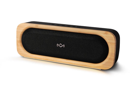 House of Marley Get Together Go Portable Bluetooth® 6.0 Speaker, 20Hr Playtime, IP67 Waterproof & Dustproof, Sustainable Bamboo Design, Custom EQ
