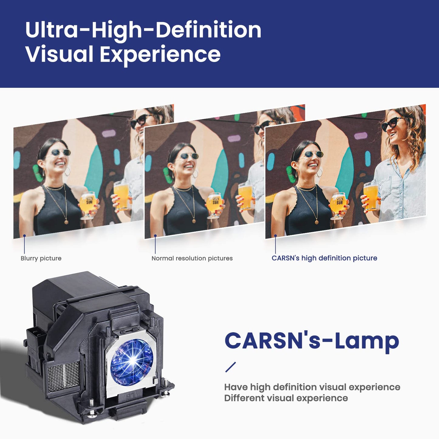 CARSN ELP97/V13H010L97 Replacement Projector Lamp for EPSON Elplp97 Powerlite Home Cinema 2200 2250 1080 880 VS260 EX9230 EX9240 EX3280 EX5280 EX7280