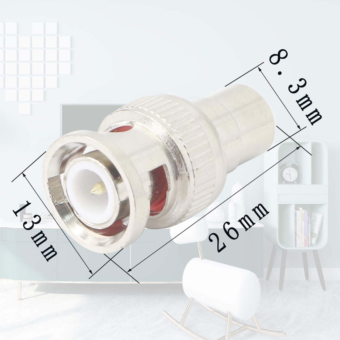 BNC to RCA Adapter BNC Male to VA Phono Female Plug Connector?YOUCHENG for CCTV Camera System?5pcs?