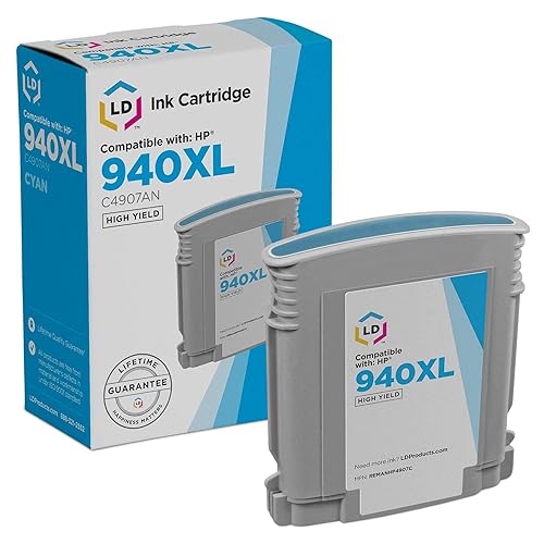 LD Products Remanufactured 940XL 940 Ink Cartridges HP C4907AN High Yield to Use with Officejet Pro 8500 Wireless, 8500a, 8500a Plus, 8500a Premium