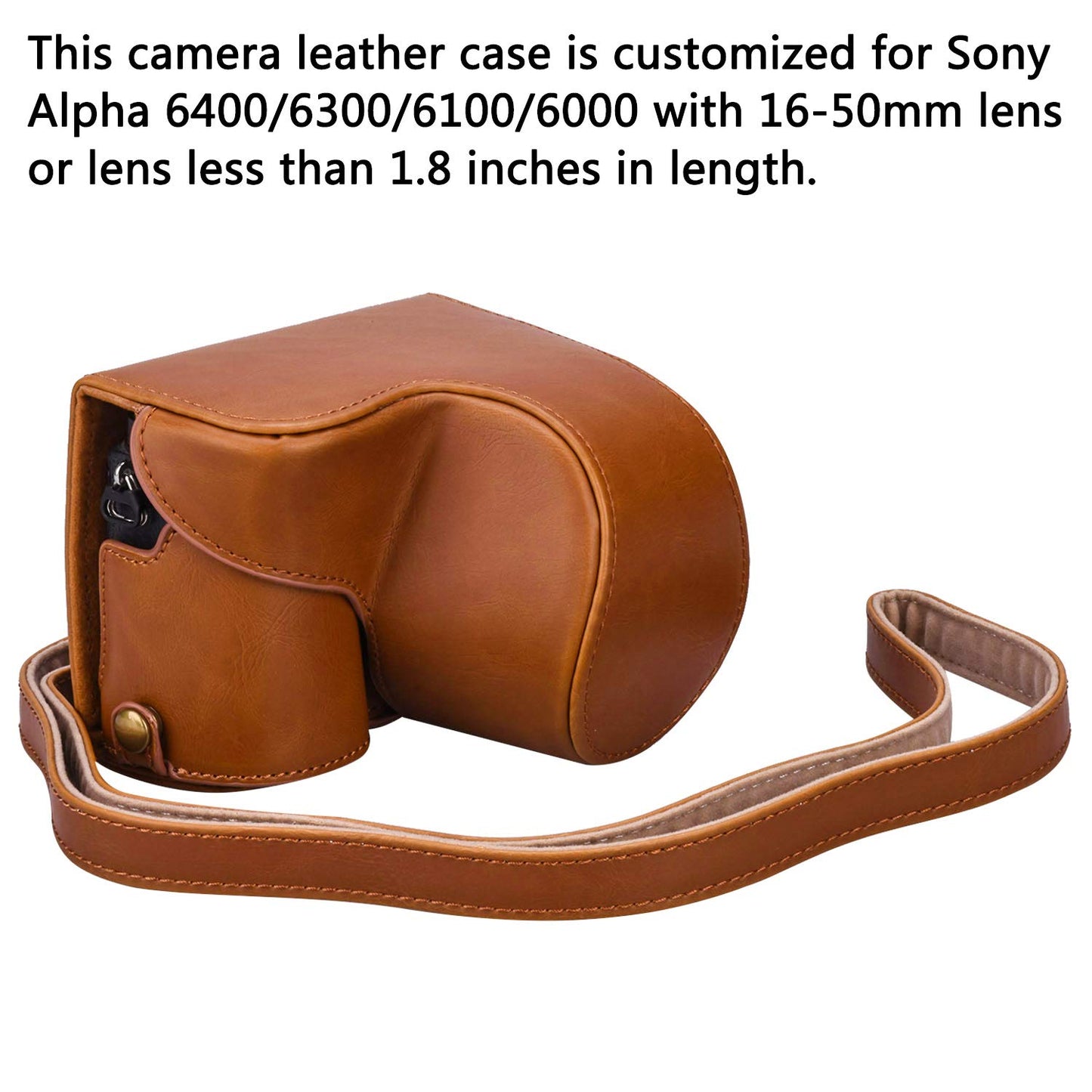 Hargedis XEVN for sony a6400 case,for sony a6300 case,Premium PU Full Body Leather Camera Case Bag for sony alpha a6300 a6000 a6100 a6400 Fit 16-50mm