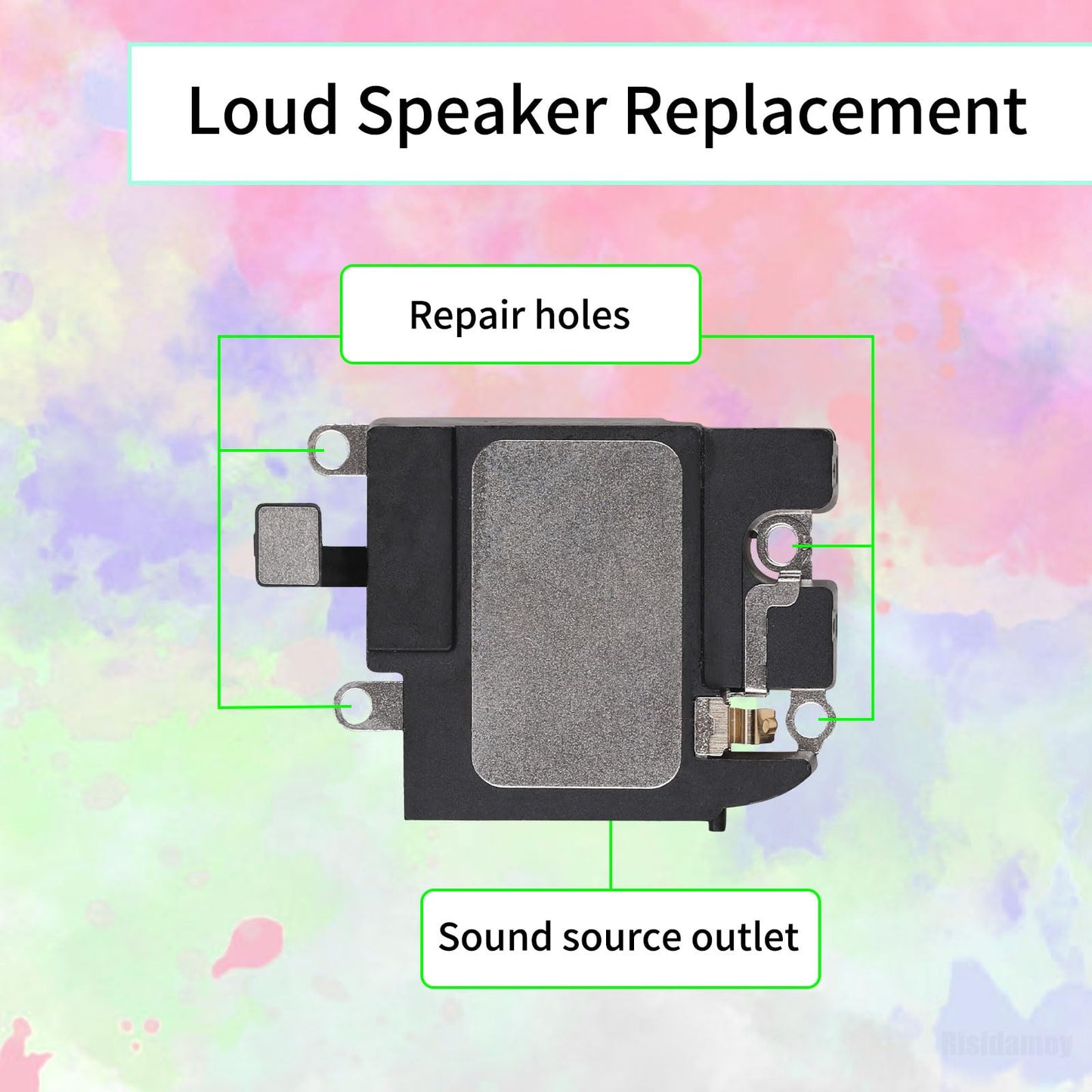 Risidamoy Loud Speaker Ringer Buzzer for iPhone 11 Pro Unit Replacement 11Pro Repair Assembly Rplace Loudspeaker Fix Audio Performance Sound Connector