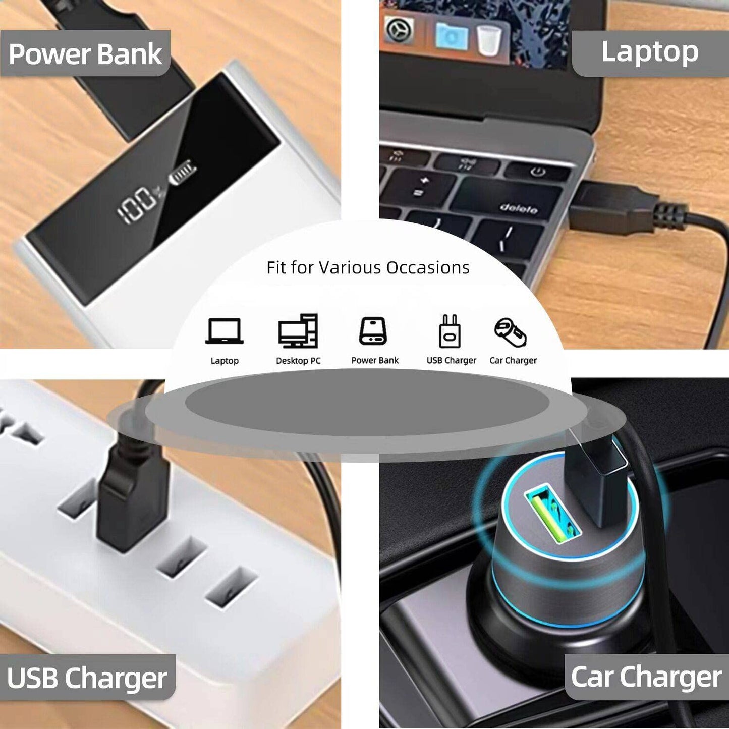 [2-Pack, 3.3ft] Charger Replacement for Samsung Galaxy Watch 8/8 Classic/7/6/6 Classic/5/5 Pro/Ultra/FE, Galaxy Watch 4/3/Active 2/Active Charger Fast