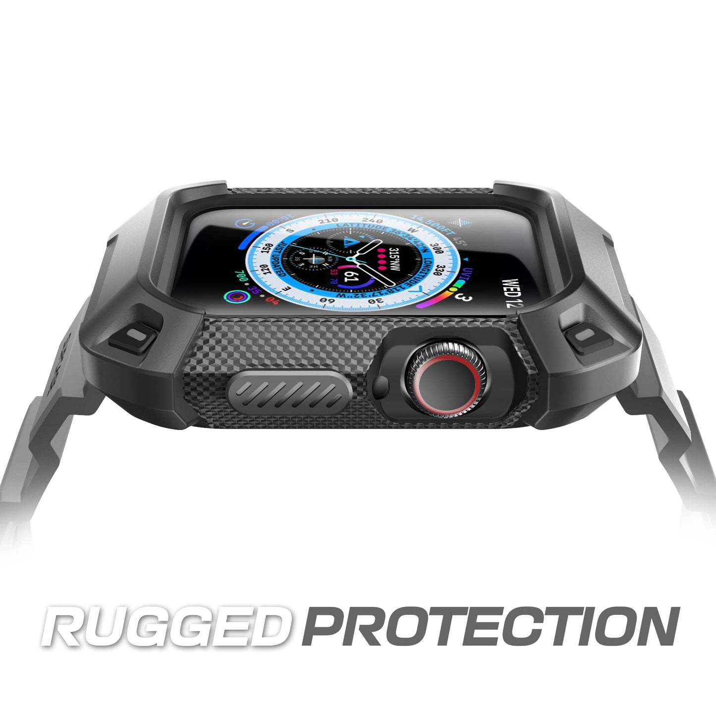 SUPCASE [Unicorn Beetle Pro] Designed for Apple Watch Series 7/6/SE/5/4 [45/44mm], Rugged Protective Case with Strap Bands (RoseGold)