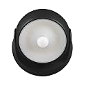 Globe Electric 17000183 160-Degree 3W Black 250 Lumens Battery Operated Outdoor Integrated LED Orb Light Security Light, Rotating Lamp Head, Outside