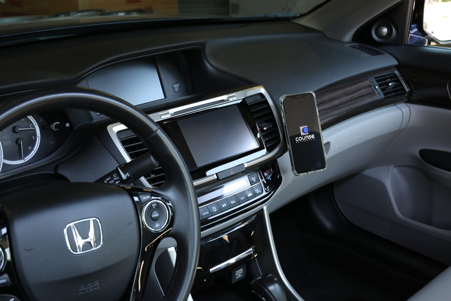 Course Motorsports DirectFit Phone Mount for Honda Accord (2013-2017) Compatible with All Phones - Magnetic Charging Head