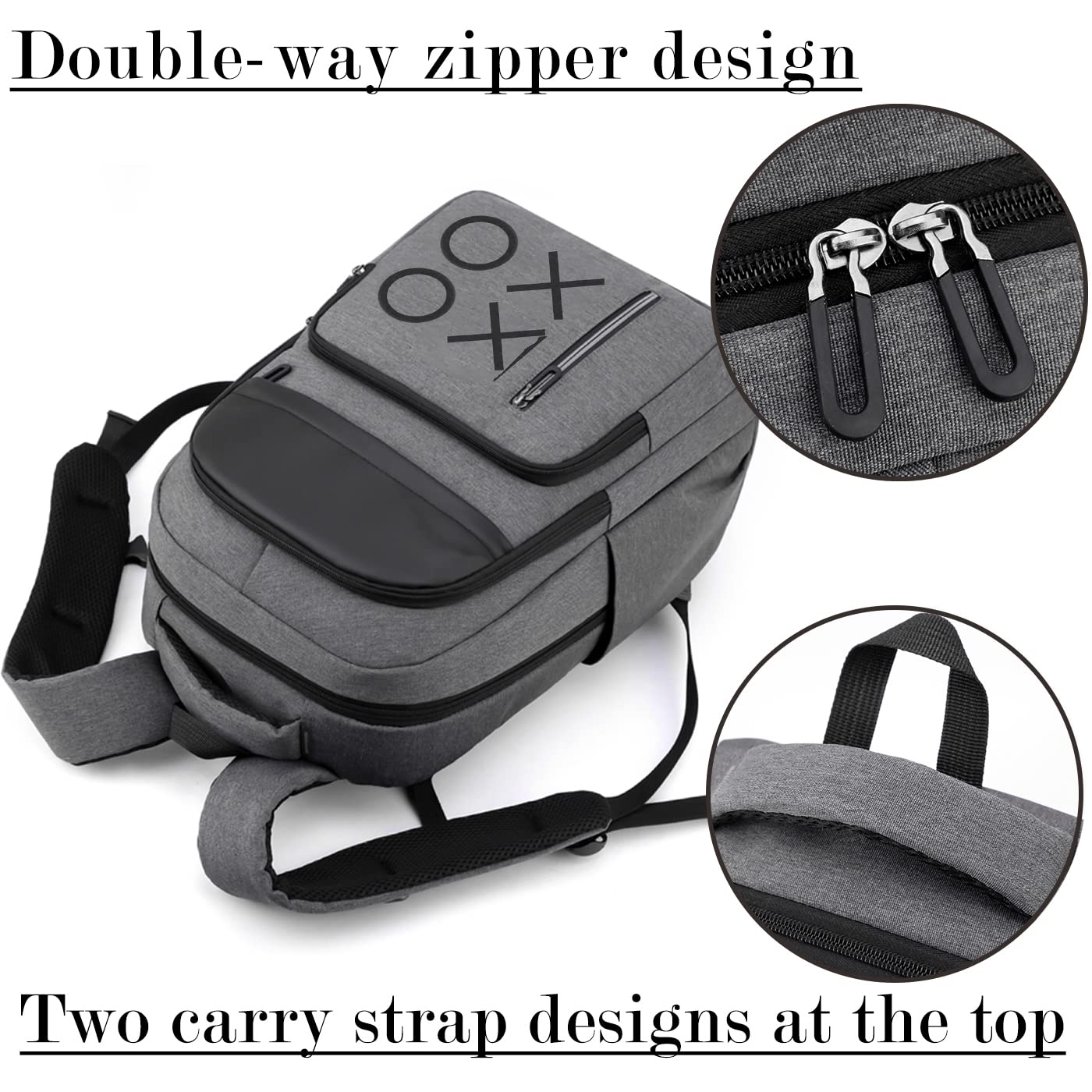 YB-OSANA Game Cosole Backpack Travel Bag Travel Carrying Case for PS5/PS4 Console and Accessories (Grey)