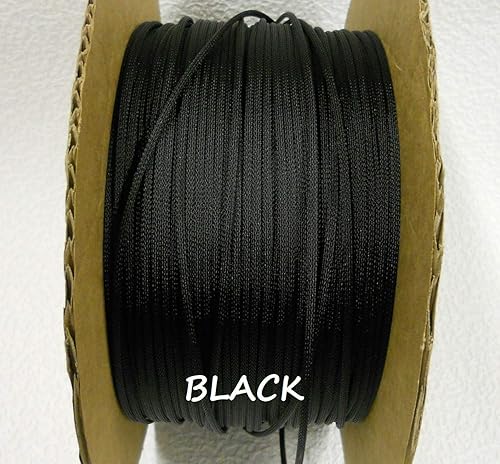 Techflex PTN0.50BK25 Flexo PET General Purpose 1/2-inch Braided Cable Sleeve, Black - 25 Foot (Original Version)