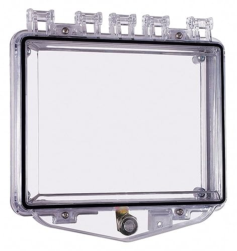 Safety Technology International Enclosure,Open,Clear,Flush,Key Lock (4331028579)