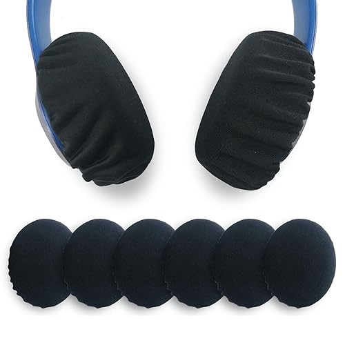 DleDan 3 Pairs Stretchable Fabric Headphone Covers/Washable Sanitary Ear pad,Earcup Earpad Covers Fit Most On Ear Headphones 8-11cm(3.14" - 4.33")