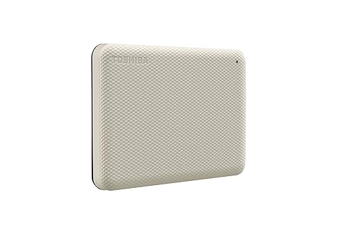 Toshiba Canvio Advance 2TB Portable External Hard Drive USB 3.0, White - HDTCA20XW3AA