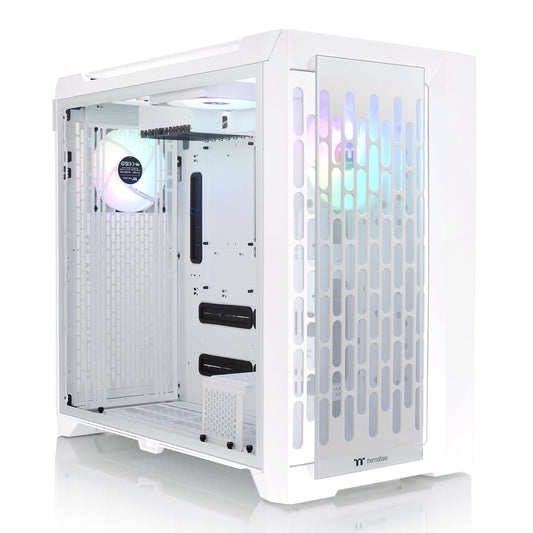Thermaltake CTE C750 TG ARGB Snow E-ATX Full Tower with Centralized Thermal Efficiency Design; 3x140mm White CT140 ARGB Fans Pre-Installed; Tempered
