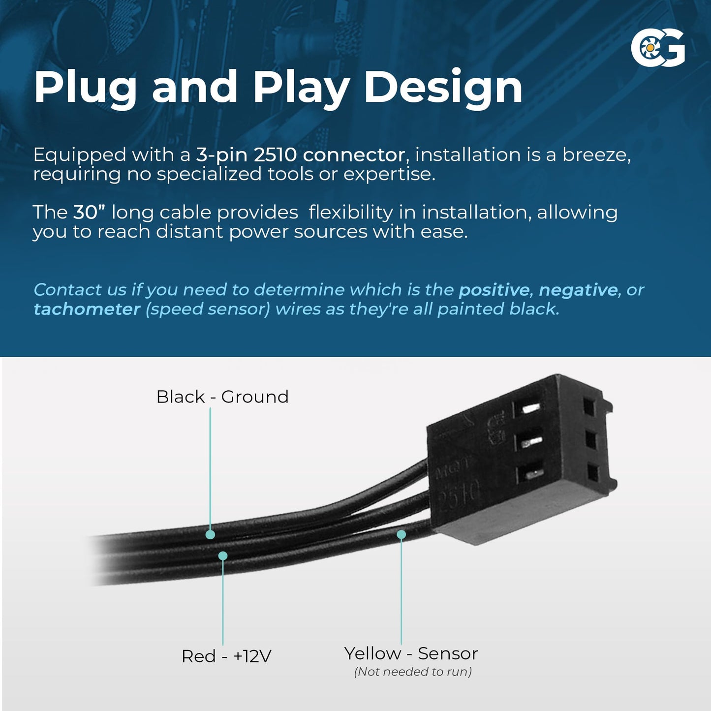 Coolerguys 12vDC Waterproof IP67 Fan (High Speed, 120x38mm)