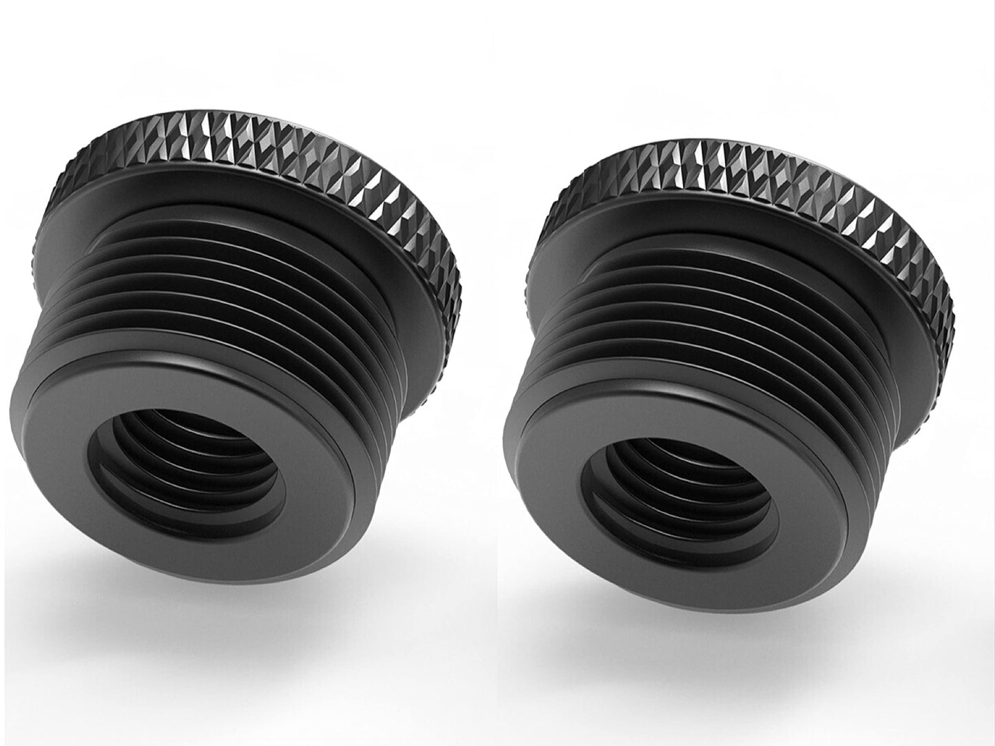 MxTong Mic Stand Adapter 3/8 Female to 5/8 Male Screw Adapter Knurled Thread Adapter for Microphone Stand Mount