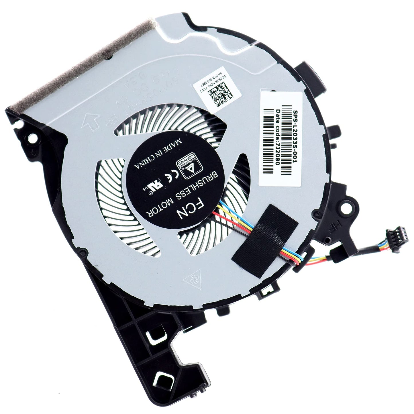 Deal4GO CPU Cooling Fan L20335-001 w/GPU Cooler Fan L20334-001 Set for HP 15-CX 15T-CX 15-CX0068TX 15-CX0058WM TPN-C133