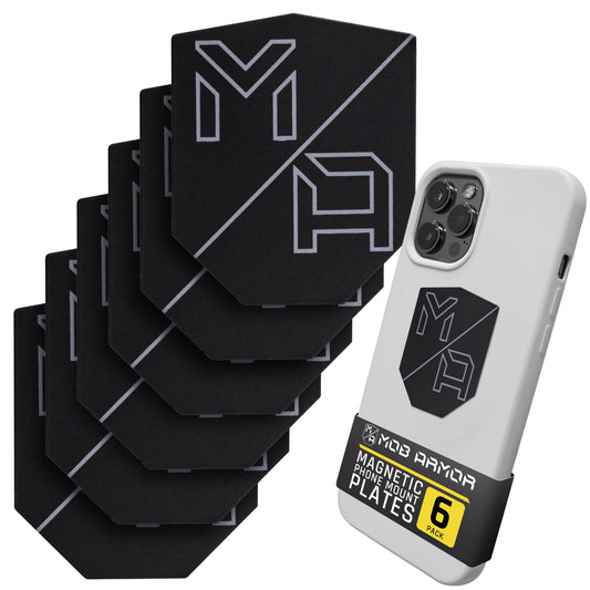 Mob Armor MobNetic Plate - Magnetic Phone Mounting Plate - 0.02inch Thick Metal - iPhone & Android Smartphone Compatible - 3M VHB Adhesive Cars Trucks