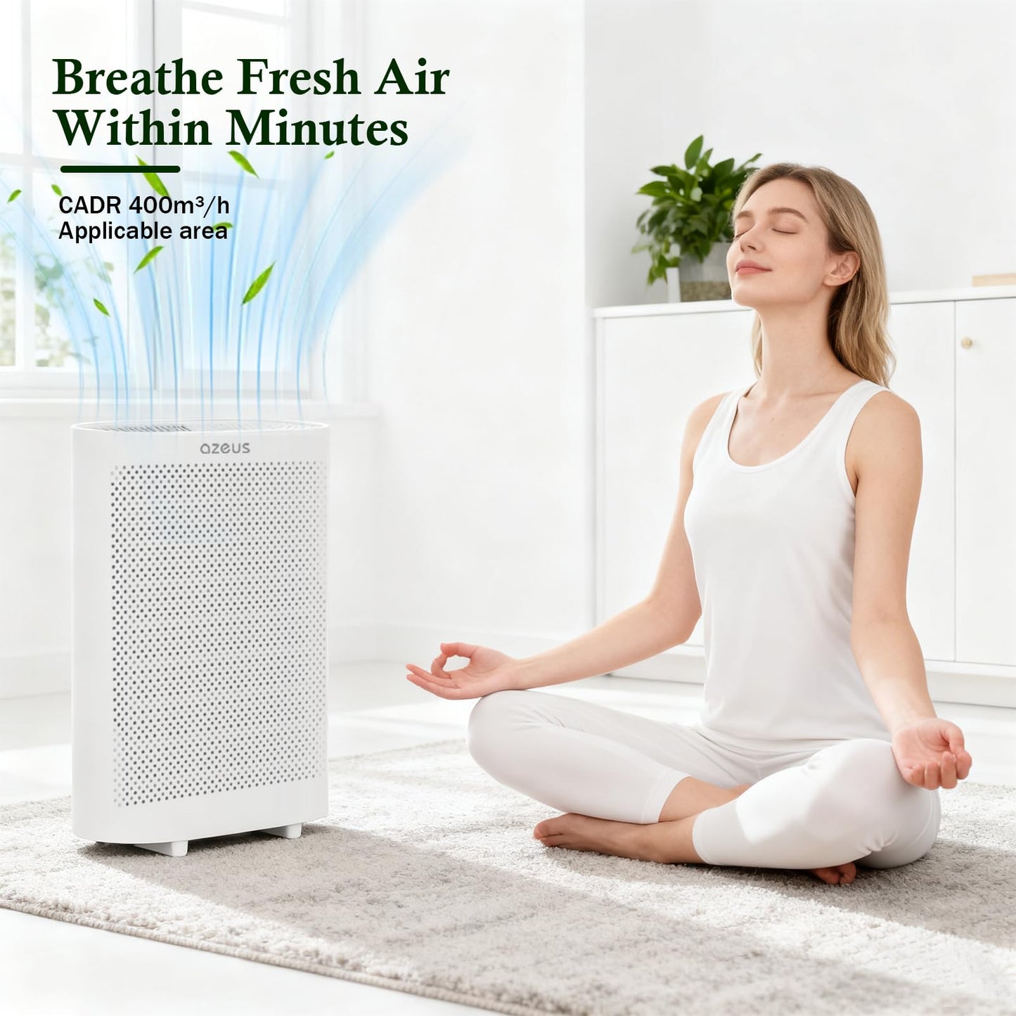 Azeus Air Purifier (Large Room Air Purifier (235A, 2 PACK)