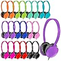 ZNXZXP Classroom Headphones Bulk 30 Pack for School Students,Wholesale Earphones Class Set of Headphones for Students Group Learning, Computer Lab…