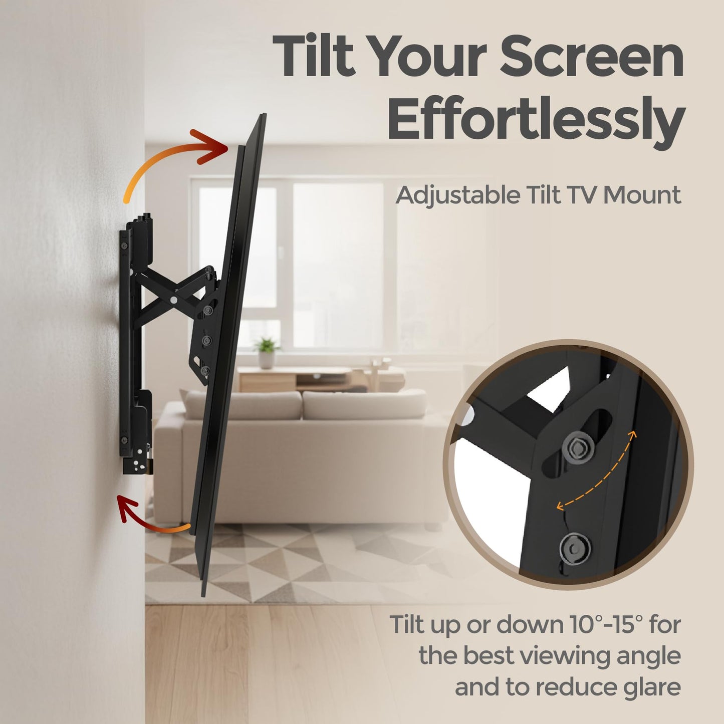 ynVISION.DESIGN Heavy Duty TV Wall Mount for 55"-105" TVs | 100 Inch TV Mount | VESA 1000x600 | 176 lb Capacity | 3-Stud Installation | Tilt & Swivel