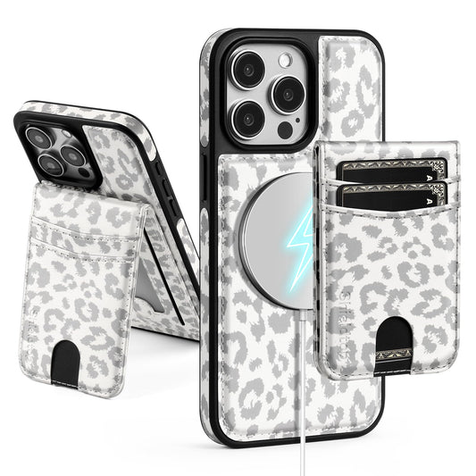 SkyEagle for Compatible Magsafe Magnetic 2 in 1 Detachable iPhone 14 Pro Max Wallet Case with Card Holder,Women Men,PU Leather RFID Blocking Flip