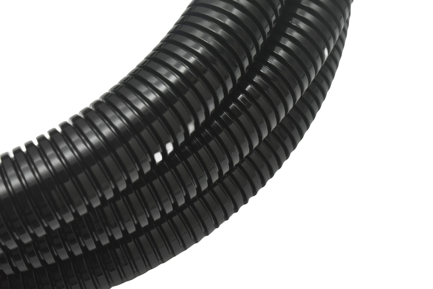 MyyYiTar 1in-10ft Wire Loom Conduit Protector Cable Sleeves Cover Hard Tubes for Outdoor Electrical Wire Management Organizer Kit- Black