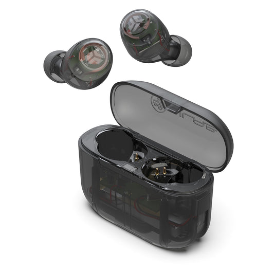 JLab Go Air Pop True Wireless Earbuds, in Ear Headphones, Bluetooth Earphones, Ear Buds with 32H Playtime, Bluetooth Earbuds with Microphone, USB