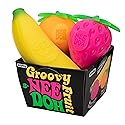 Schylling NeeDoh Groovy Fruit - Sensory Fidget Toy - Multiple Shapes - Ages 3 to Adult (Pack of 1)