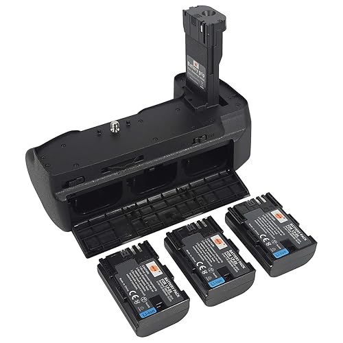 DSTE Blackmagic Design Pocket Cinema Camera 6K/4K Battery Grip with 3pcs LP-E6 Battery