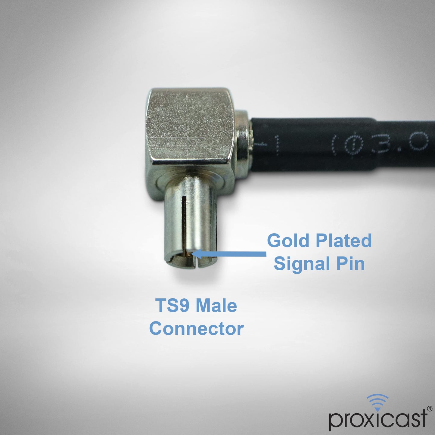 Proxicast 12 inch TS9 to SMA Female External Antenna Adapter Cable Pigtail for 4G/5G Modems, Hotspots & Routers - Nighthawk M6/MR6500, M5/MR5100