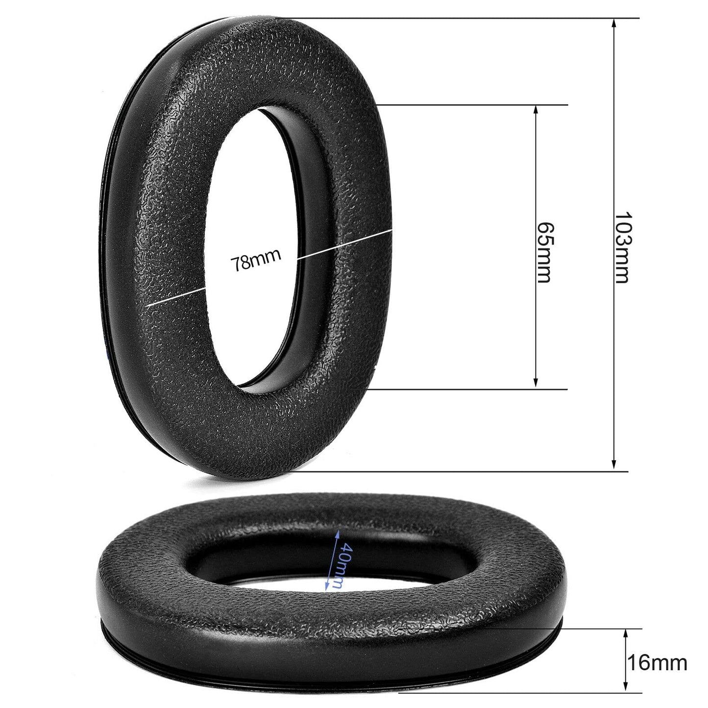 2-Pair Ear Muffs Earpads for 3M WorkTunes Connect Headphones, Earplugs Earbuds Shooting Ear Protection Foam Ear Cushion Hearing Protector, Noise