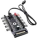 LRONG 1PC PC Chassis Fan Hub CPU Cooling HUB Fan PWM SATA Controller Speed Controller