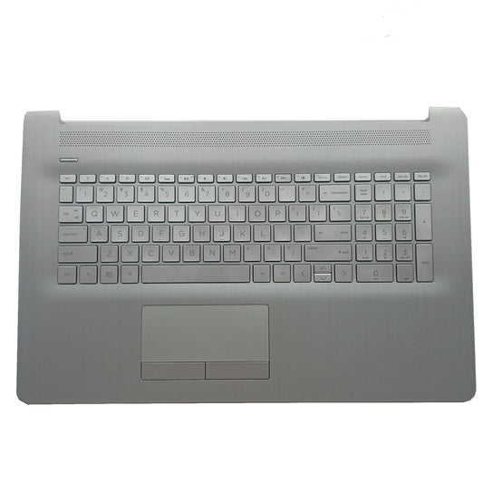 Replacement for HP 17BY 17-by 17CA 17-CA Laptop Upper Case Palmrest Backlit Keyboard Touchpad Assembly Part with ODD L92783-001 6070B1308113 Top Cover