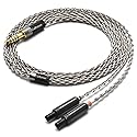 GUCraftsman 6N Single Crystal Silver Upgrade Headphones Cable 4Pin XLR/2.5mm/4.4mm Balance Headphone Upgrade Cable for SENNHEISER HD800 HD800s HD820…