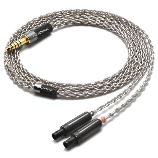 GUCraftsman 6N Single Crystal Silver Upgrade Headphones Cable 4Pin XLR/2.5mm/4.4mm Balance Headphone Upgrade Cable for SENNHEISER HD800 HD800s HD820…