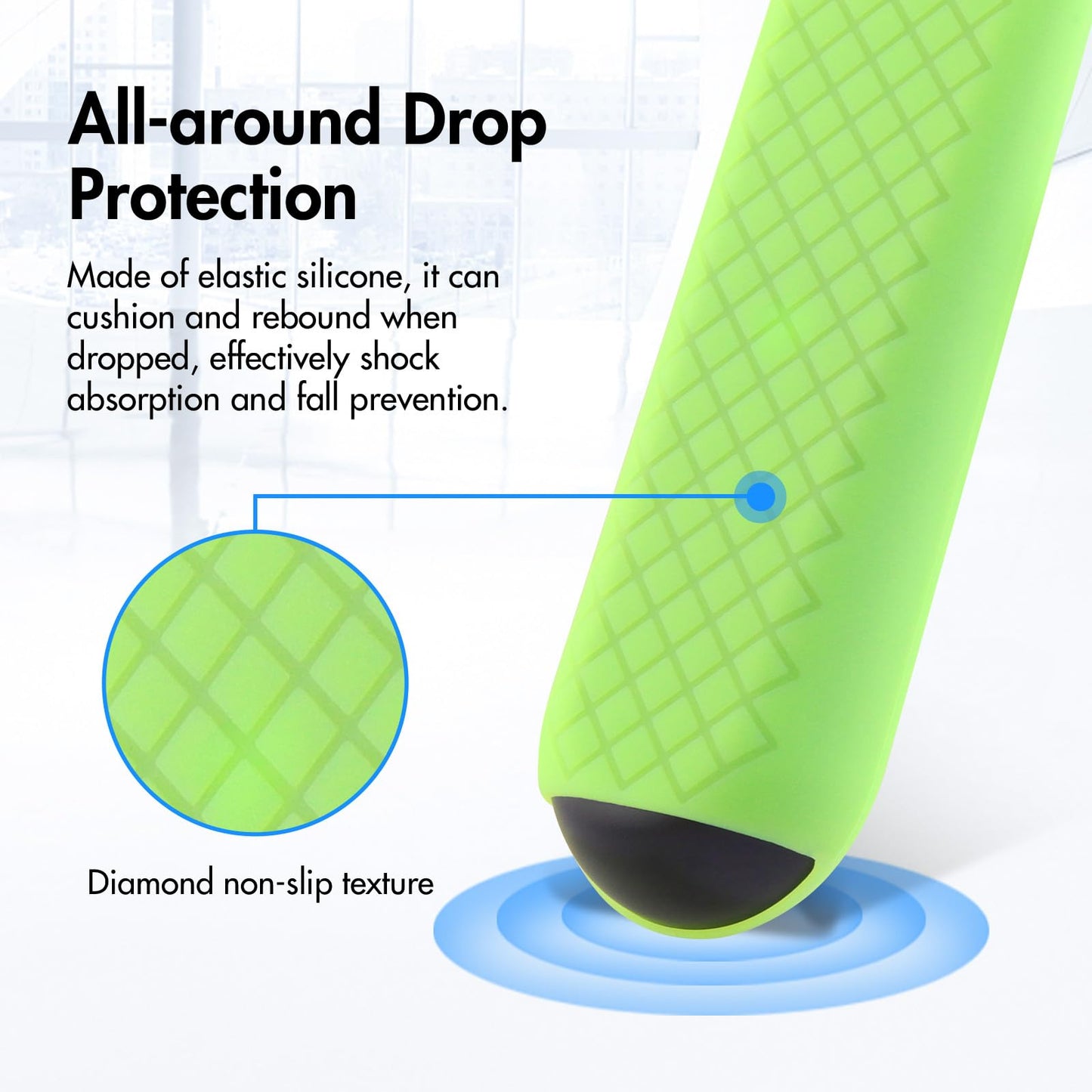 LEFXMOPHY Glow Green Cover for Xumo TV MG3-R34010 PR1 Remote, Silicone Case for Pioneer Xfinity Spectrum Element 764f0000100 Remote Control Protector