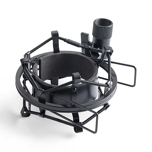 On-Stage MY430 Shock Mount for Studio Mics (55-60 mm) (Elastic Suspension Mount for Large-Diaphragm Condenser Microphones, Adjustable, Vibration