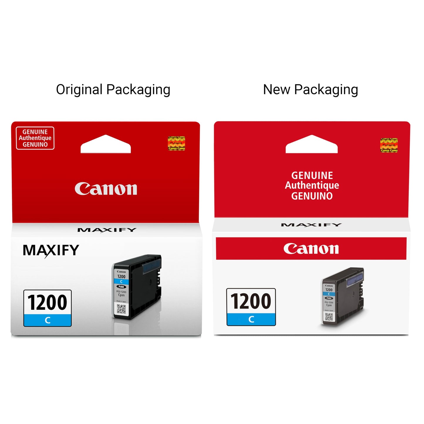 Canon PGI-1200 Genuine Cyan Ink Tank, Compatible with MB2120, MB2720, MB2020, and MB2320 Printers