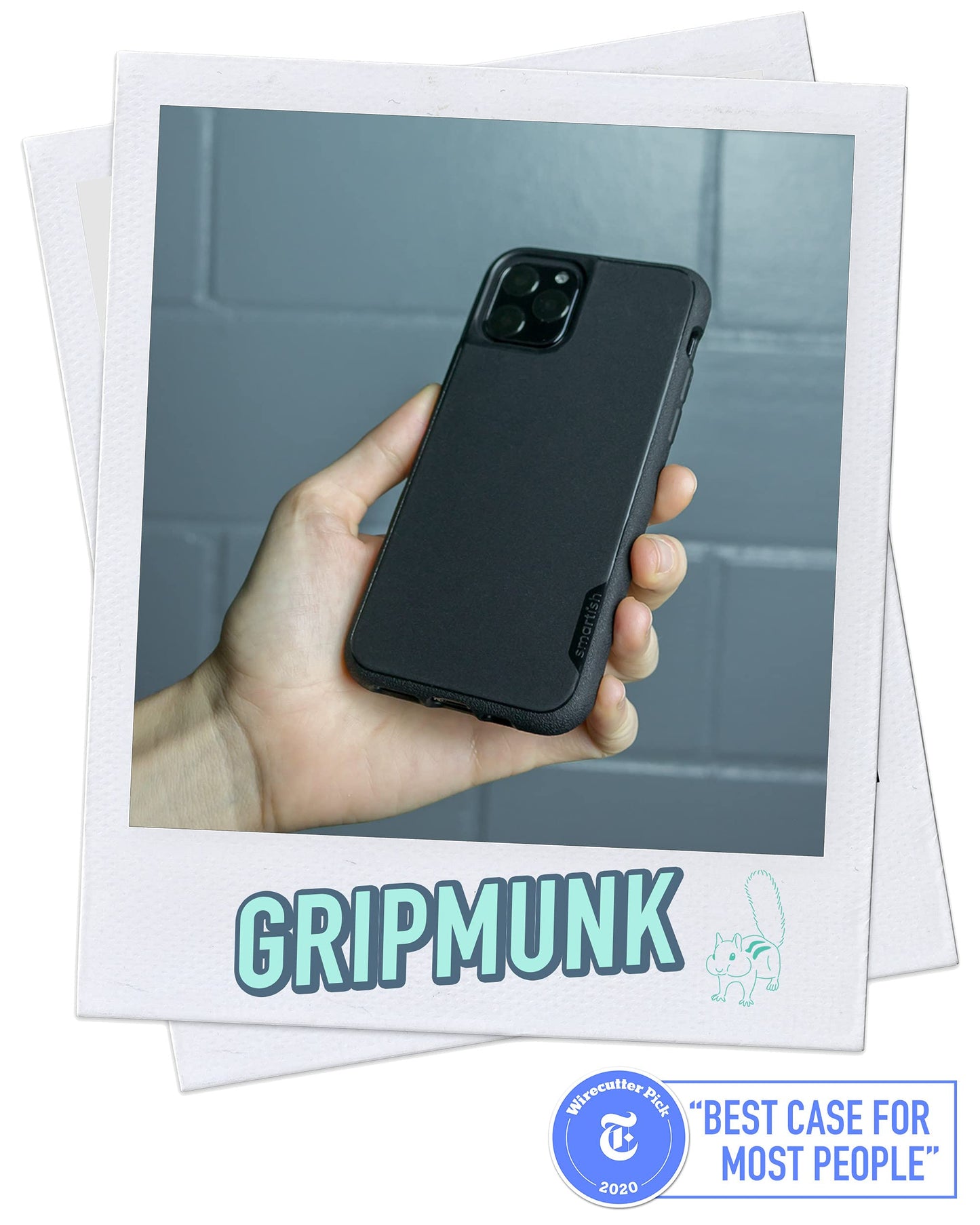 Smartish iPhone SE Slim Case - Gripmunk [Lightweight + Protective] Thin Cover for Apple iPhone SE 2022/2020 & iPhone 7/8 - Secret Menu