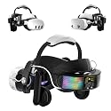 WOUNMTT Head Strap for Meta Quest 3/3S, Audio VR Head Strap with 10000mAh Battery & Detachable Speakers, Charge and Use Headphones Simultaneously