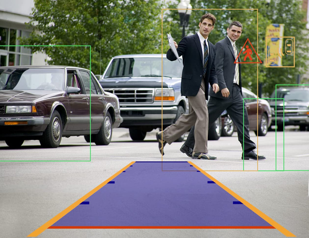 BOYO VTL17AI- Concealed License Plate Backup Camera with Intelligent Detection and Warning Alert