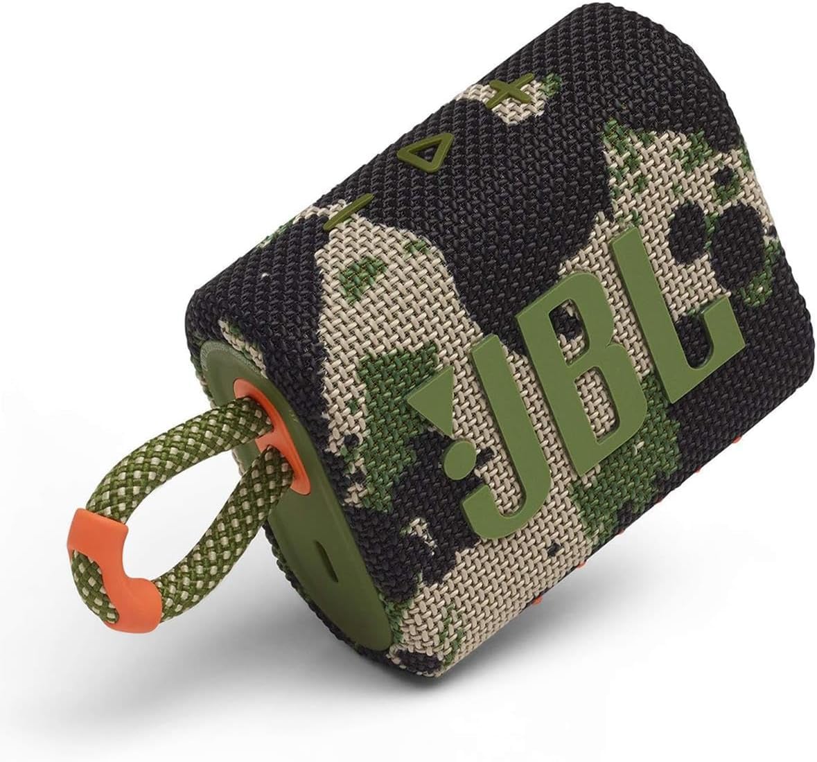 JBL Go 3 - for Portable Use - Speaker with Bluetooth - Built in Battery Waterproof and Dustproof - includes Storage Pouch (Camoflauge), JBLGO3-Pouch