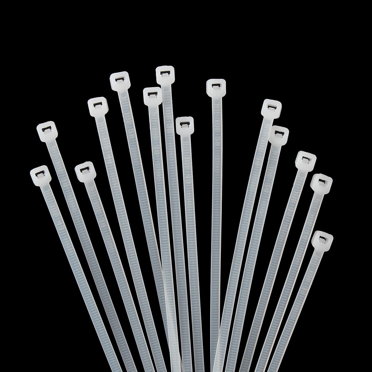 XINGO 1000 PCS 4 inch White Zip Ties, 18lb Strength, Small Tie Wraps Self-Locking Nylon Zip Ties for Indoor and Outdoor Use