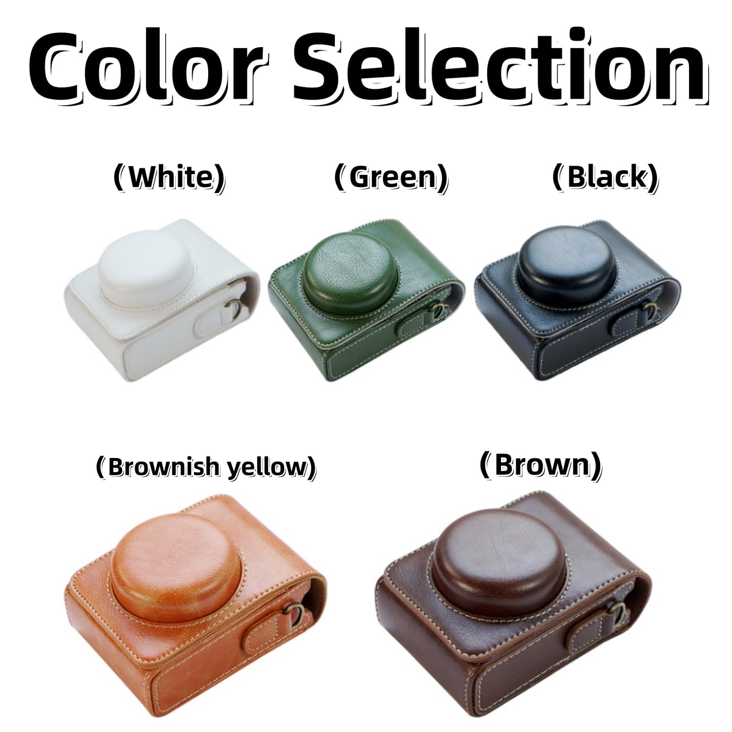 SZHSYJY ZV-1F Case,Camera Case for Sony ZV-1F/ ZV-1 II/ZV-1M2 Digital Camera,Digital camera PU leather storage bag with removable shoulder strap.
