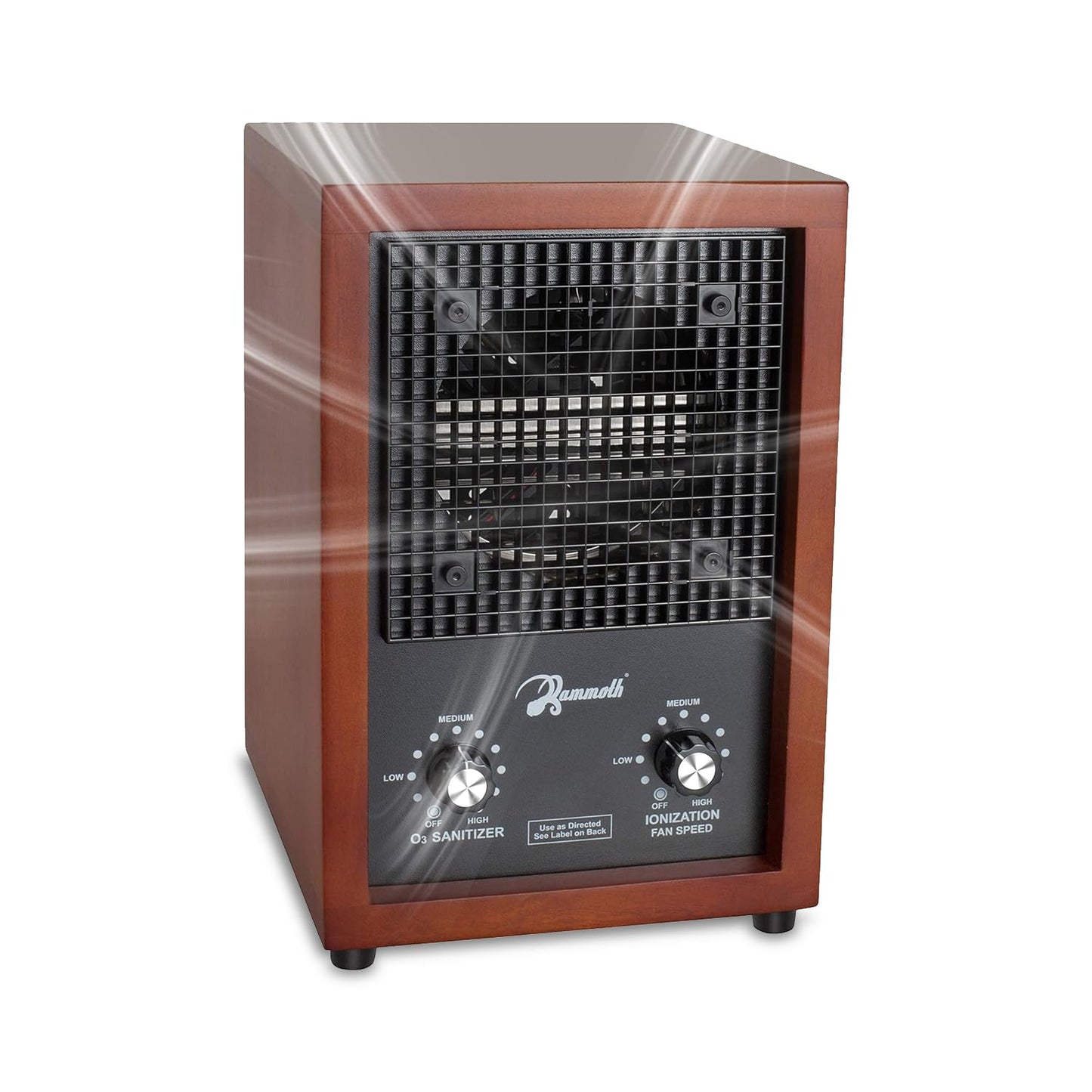 Mammoth Ion and Ozone Generator 3000 mg/hour, Adjustable up to 3,500 SqFt Ionizer & Deodorizer Ozone Odor Eliminator- Ozone Machine Wooden Design