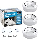 Bright Evolution Under Cabinet Lights - Battery Operated Cabinet Lighting with Tap Technology - LED Puck Lights for Kitchen - Stick On Illumination