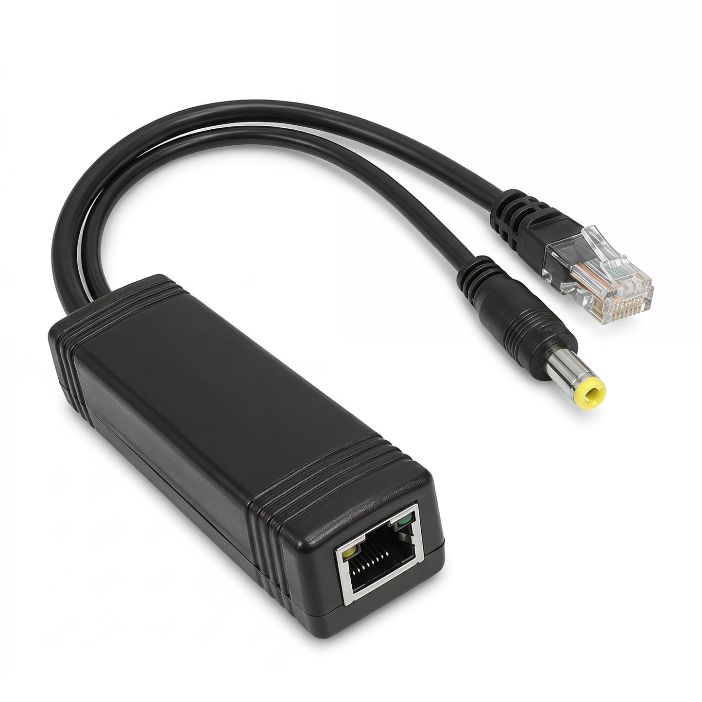 PoE Splitter 12W, 48V to 12V 1A Gigabit IEEE 802.3af Compliant PoE Adapter with 6kV Surge Protection, Power over Ethernet Splitter for Security IP